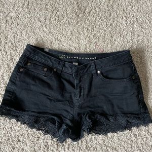 Black with lace Lauren Conrad Shorts